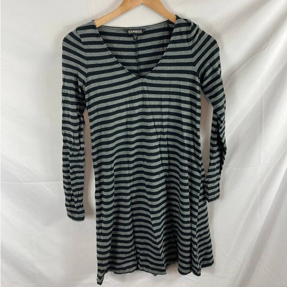 Express Striped Long Sleeve Dress Size XS